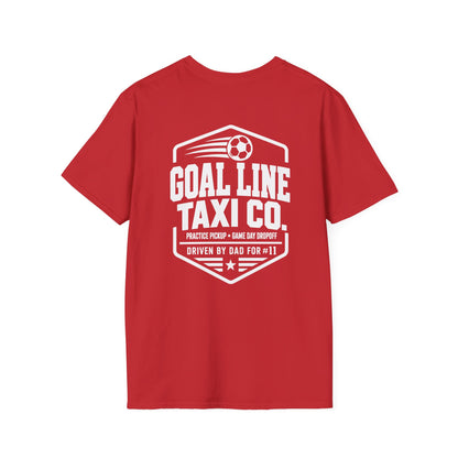 Goal Line Taxi Co. (Dad) Custom Soccer Tee