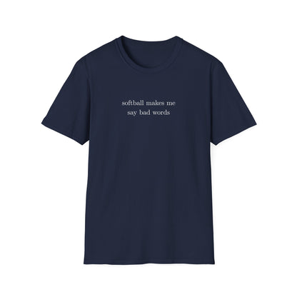 Softball Bad Words Tee