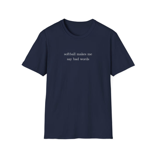 Softball Bad Words Tee