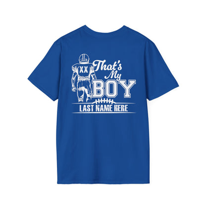 Custom That's My Boy Football Dad Tee