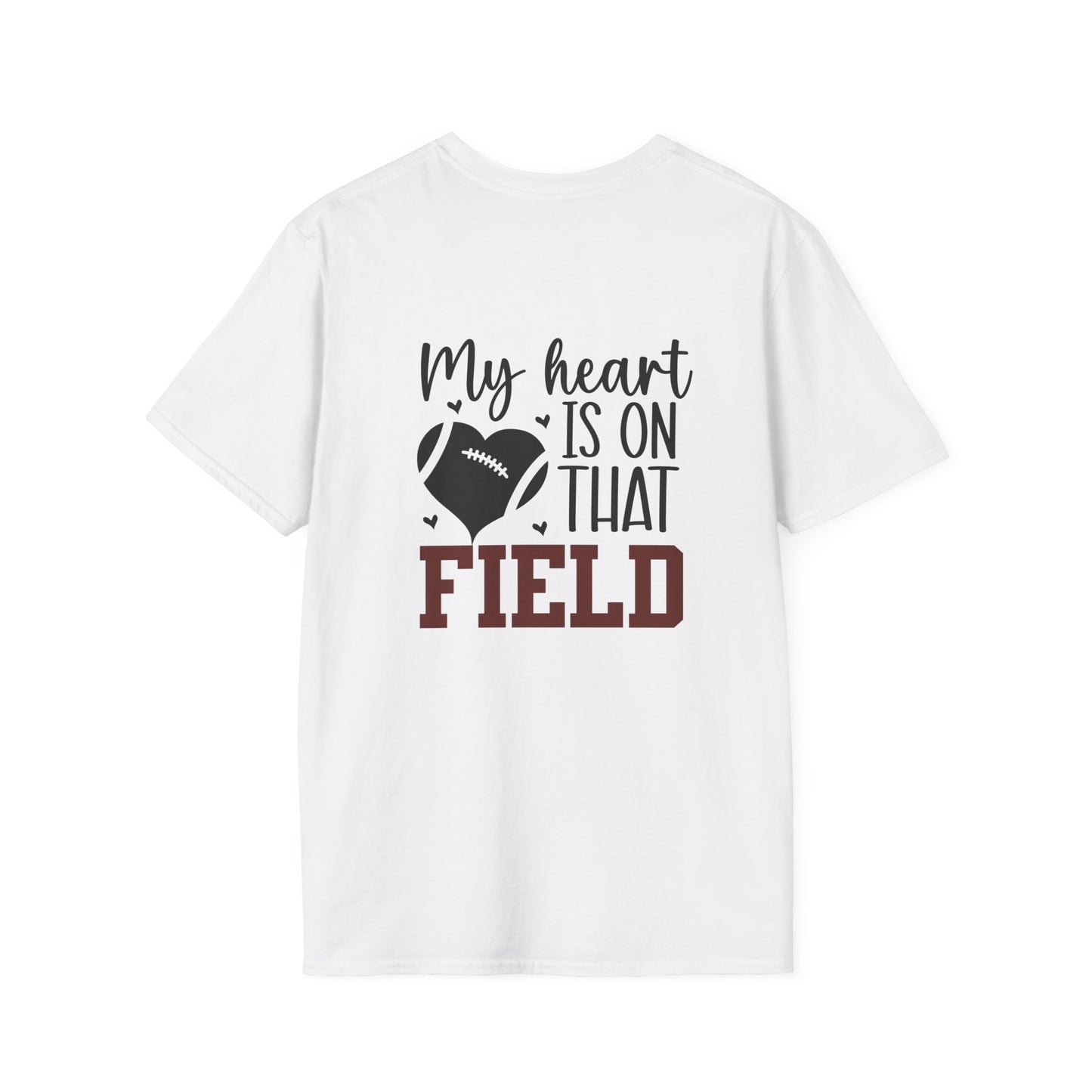 Custom My Heart Is On That Field Football Tee