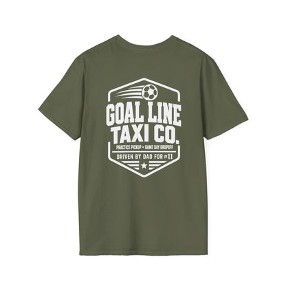 Goal Line Taxi Co. (Dad) Custom Soccer Tee
