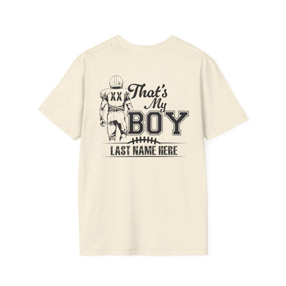 Custom That's My Boy Football Dad Tee