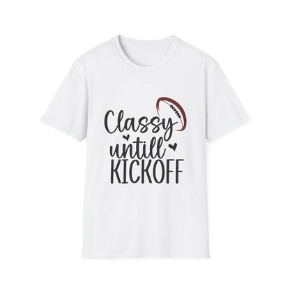 Classy Until Kickoff Football Tee