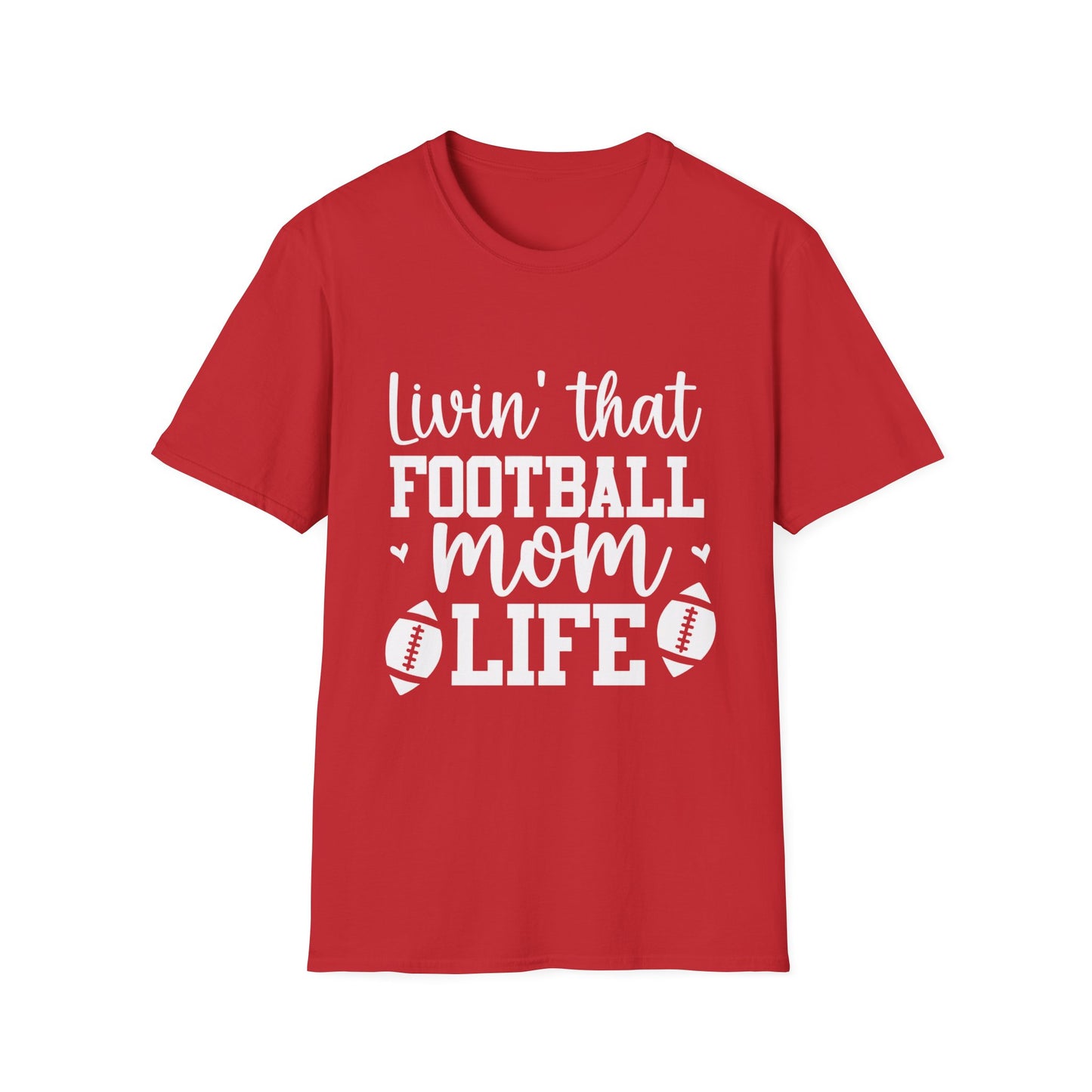 Living That Football Mom Life Football Tee