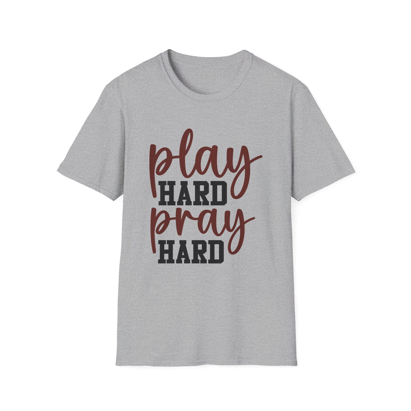 Play Hard Pray Hard Football Tee