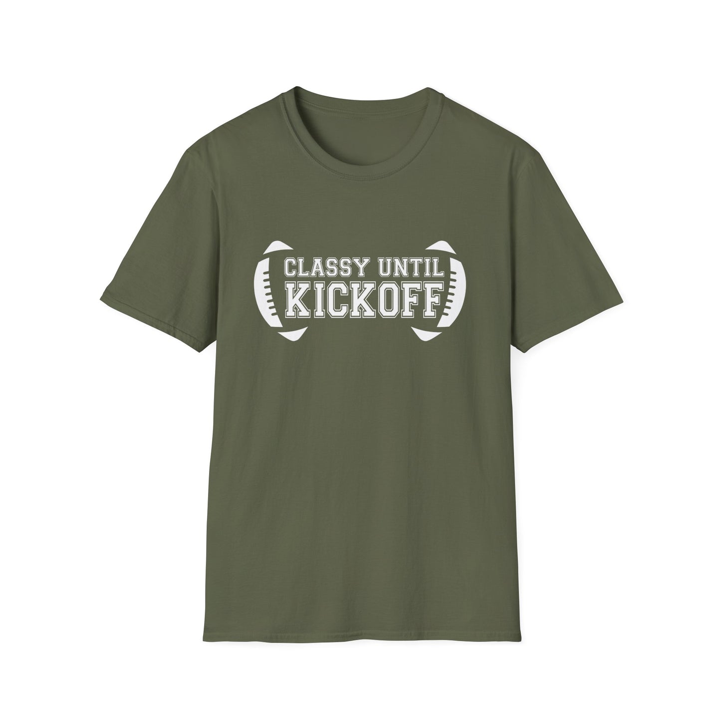 Classy Until Kickoff Football Tee