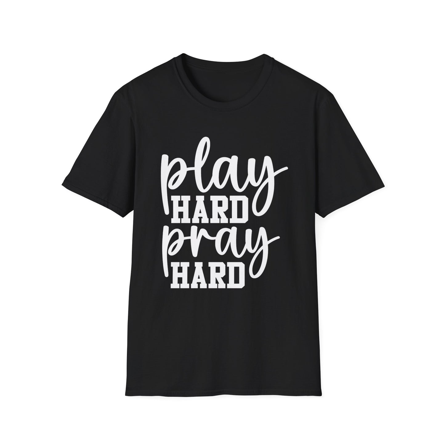 Play Hard Pray Hard Football Tee