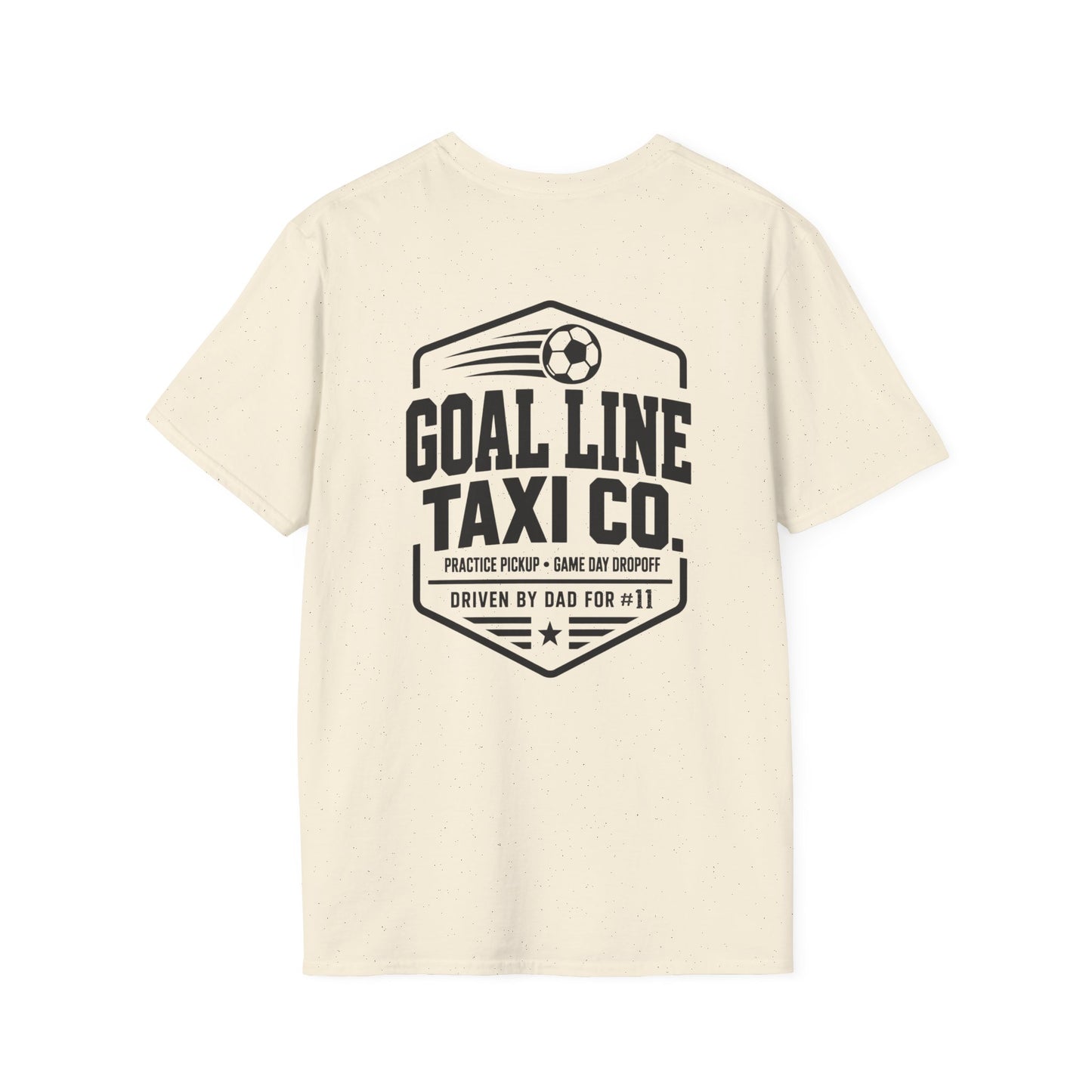 Goal Line Taxi Co. (Dad) Custom Soccer Tee