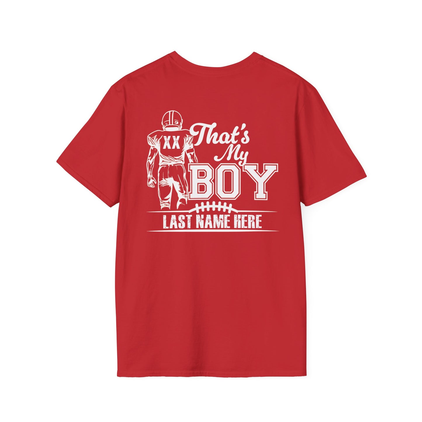 Custom That's My Boy Football Dad Tee