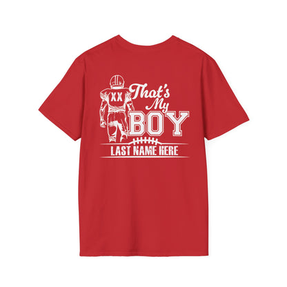 Custom That's My Boy Football Dad Tee