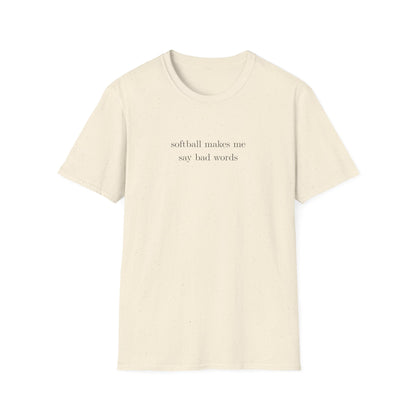 Softball Bad Words Tee