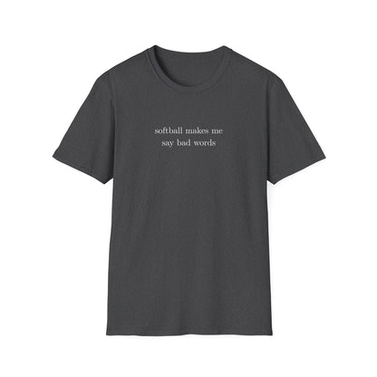 Softball Bad Words Tee
