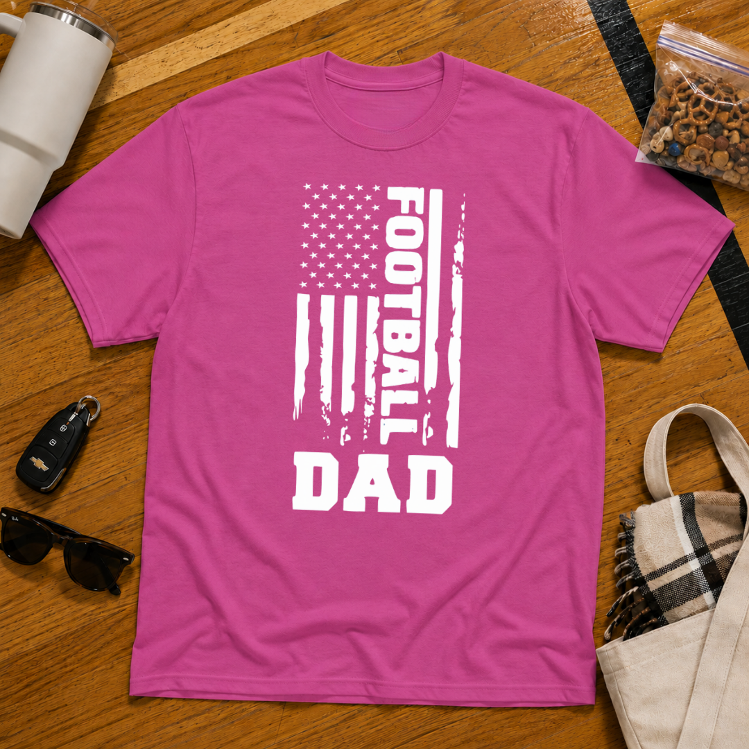 Football Dad Flag Tee