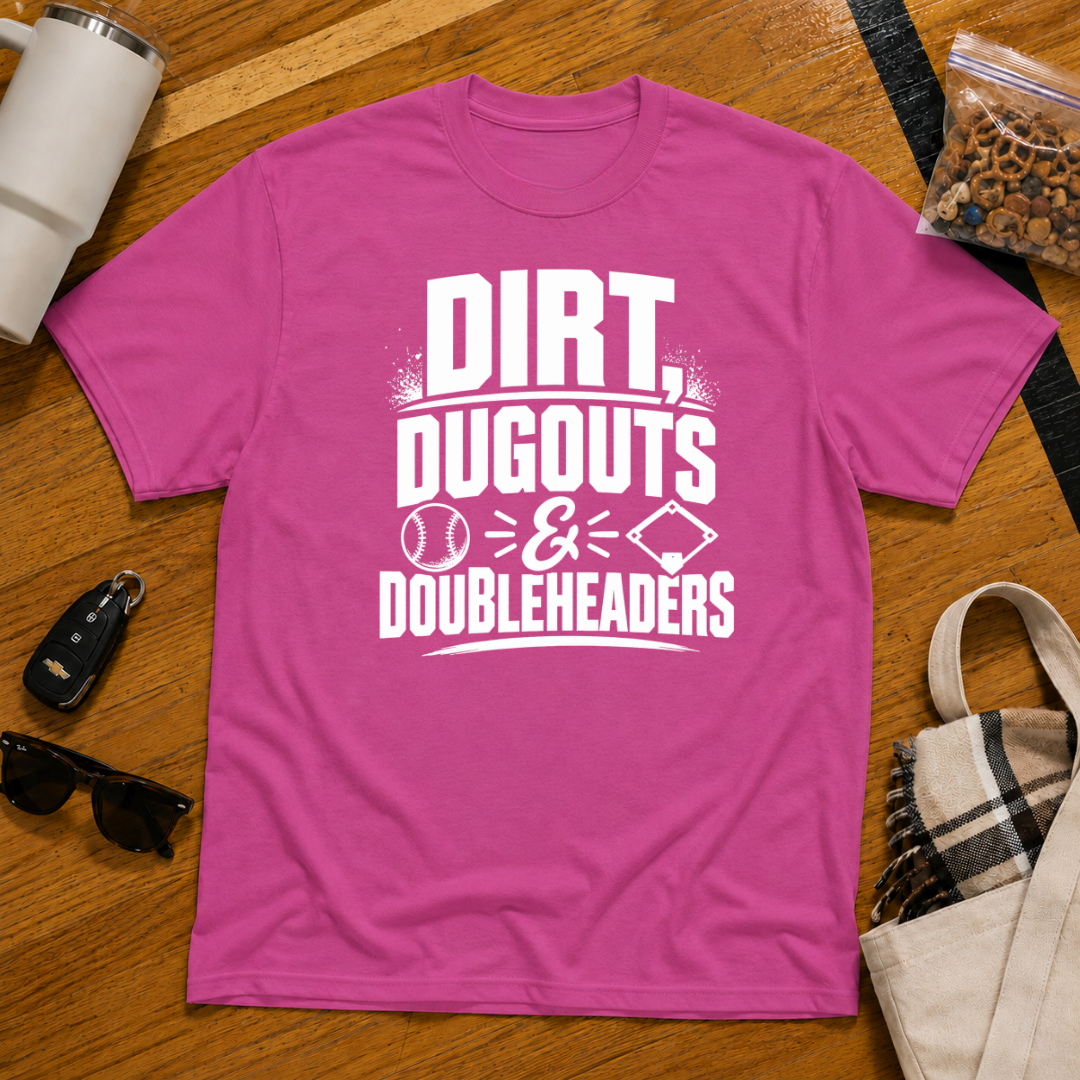 Dirt Dugouts and Doubleheaders Tee