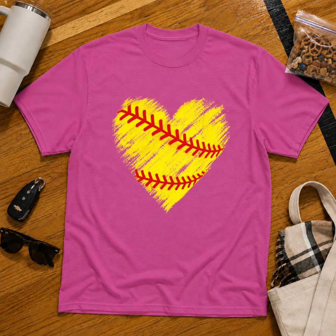 Softball Heart Tee