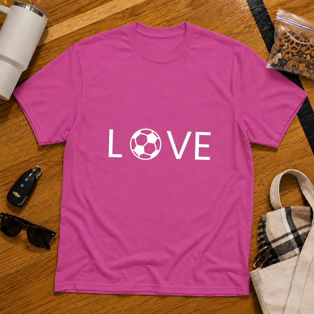 Love Soccer Flat Tee