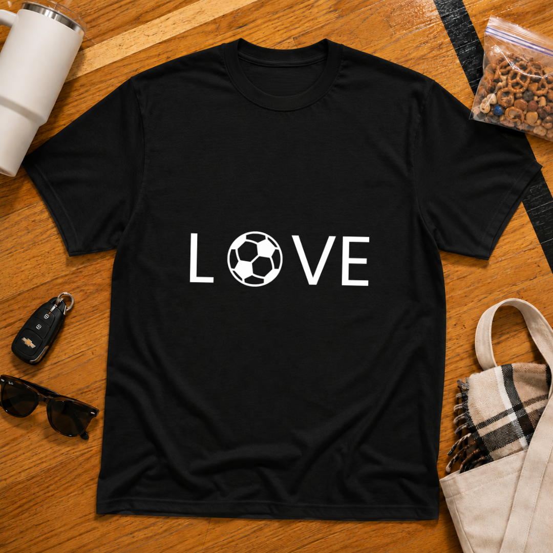 Love Soccer Flat Tee