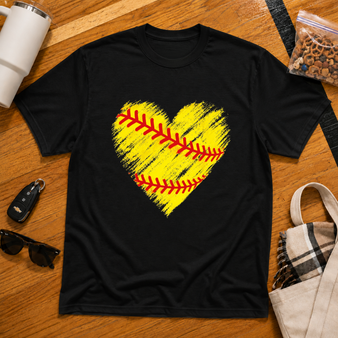 Softball Heart Tee