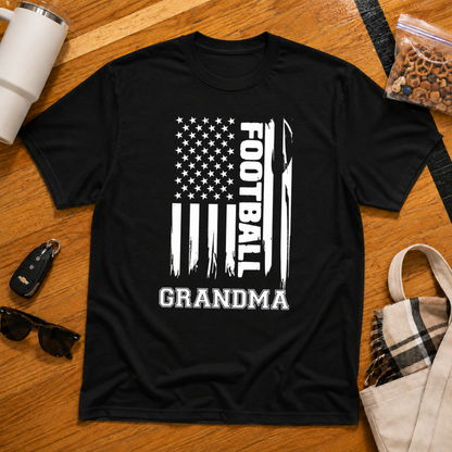 Football Grandma Flag Tee