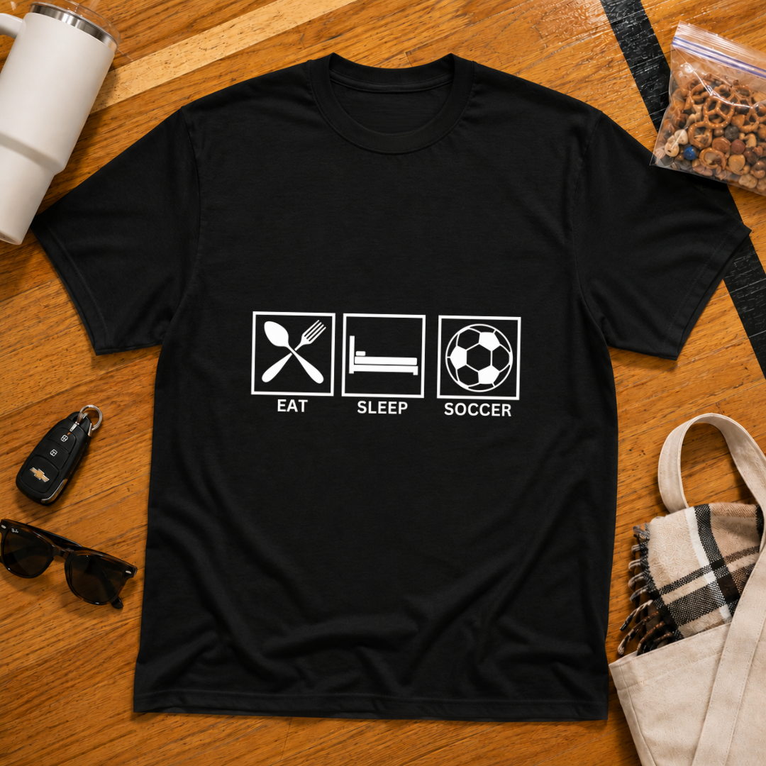 Eat Sleep Soccer Tee