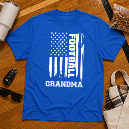 Football Grandma Flag Tee