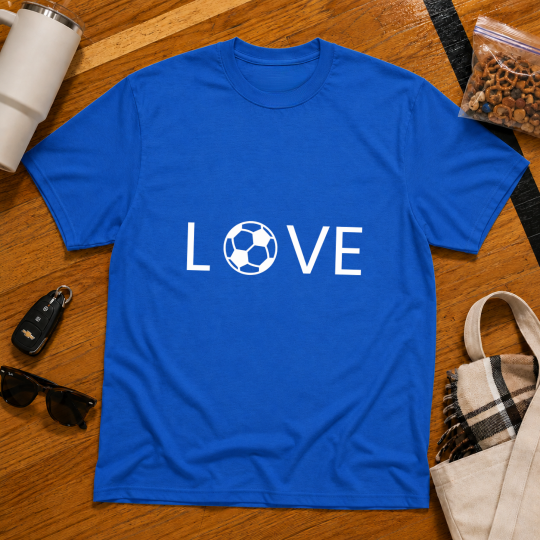 Love Soccer Flat Tee