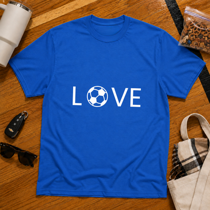 Love Soccer Flat Tee