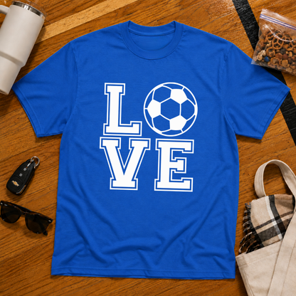 Love Soccer Stack Tee