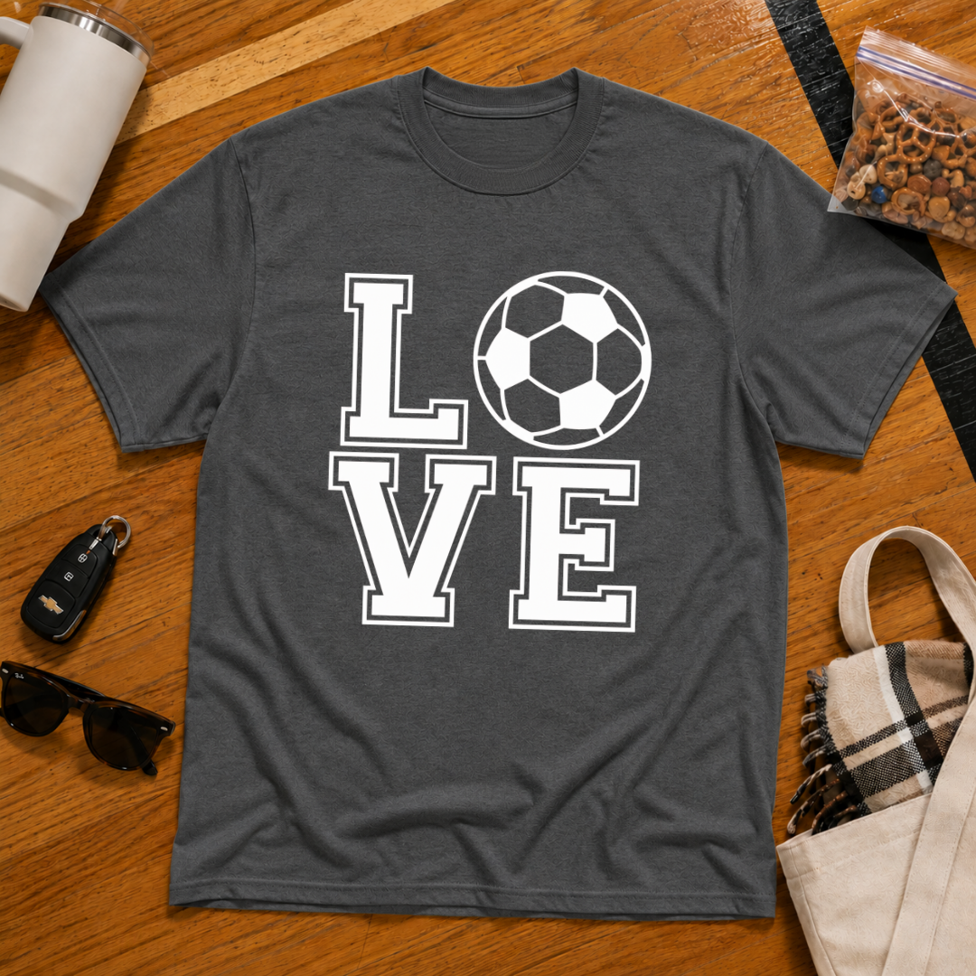 Love Soccer Stack Tee
