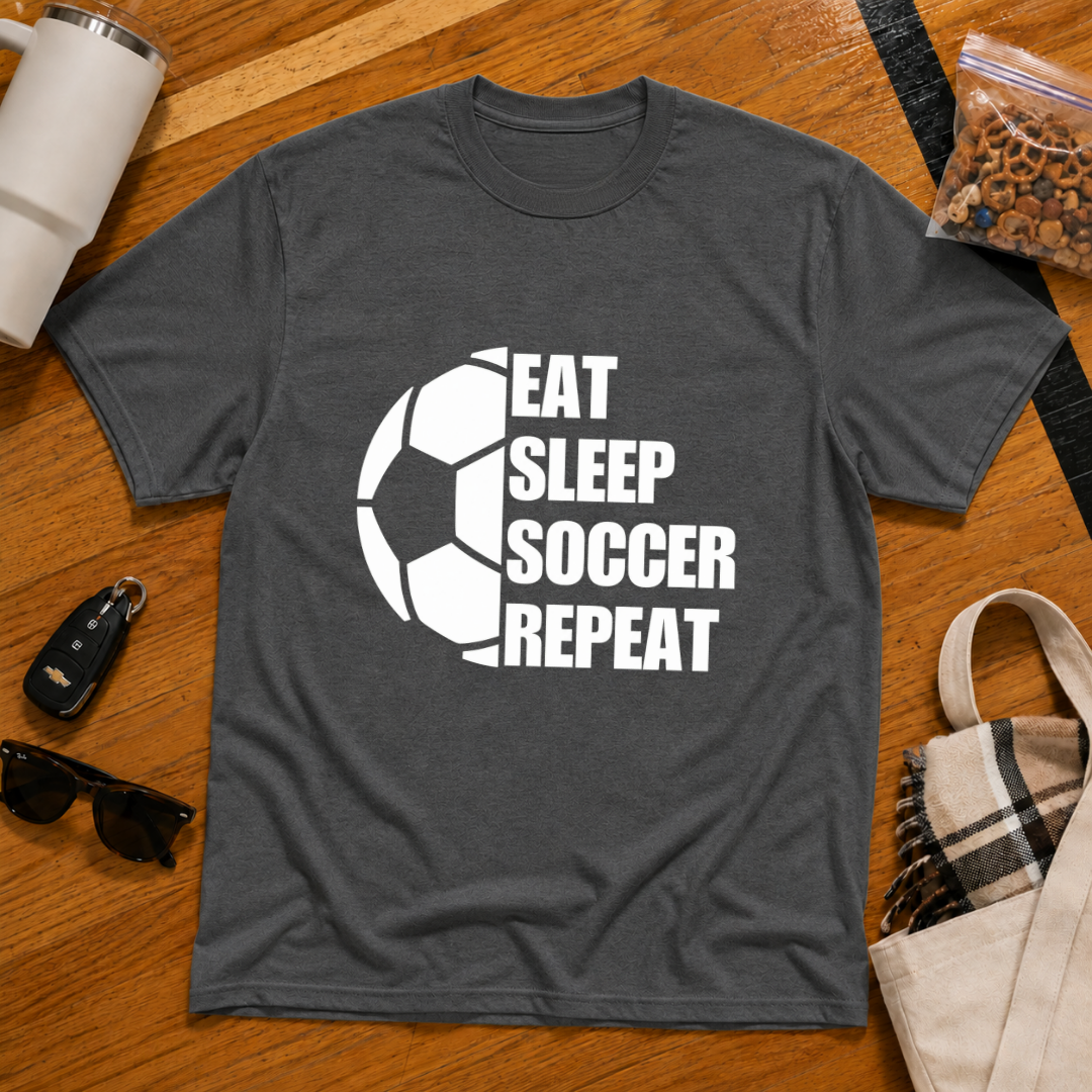 Eat Sleep Soccer Repeat Tee