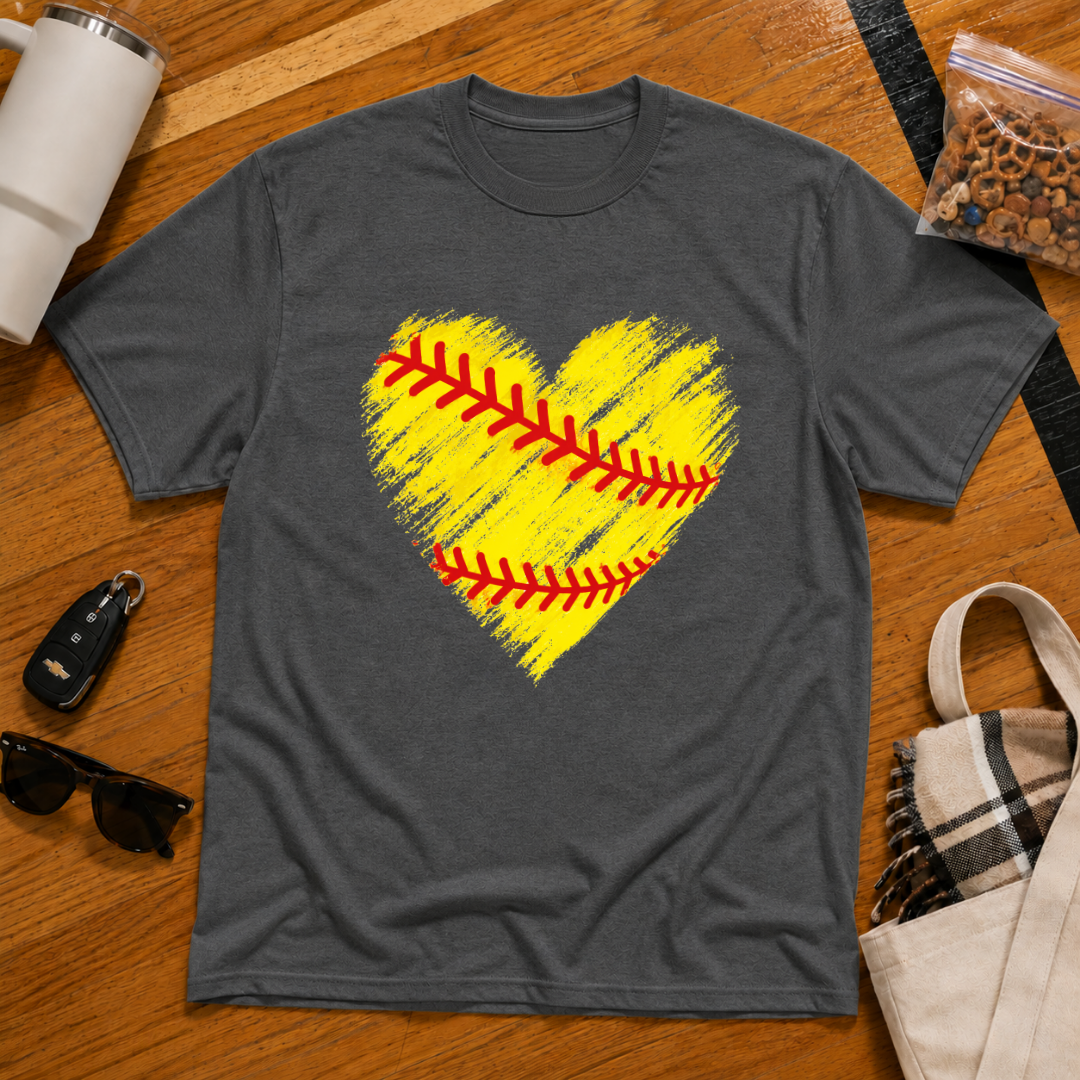 Softball Heart Tee