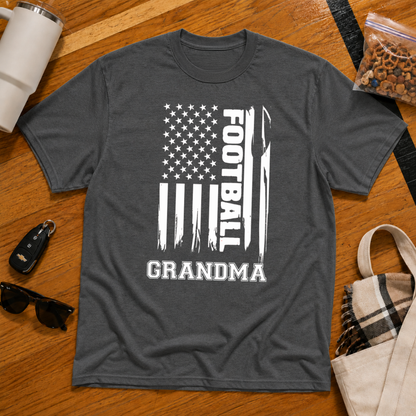 Football Grandma Flag Tee