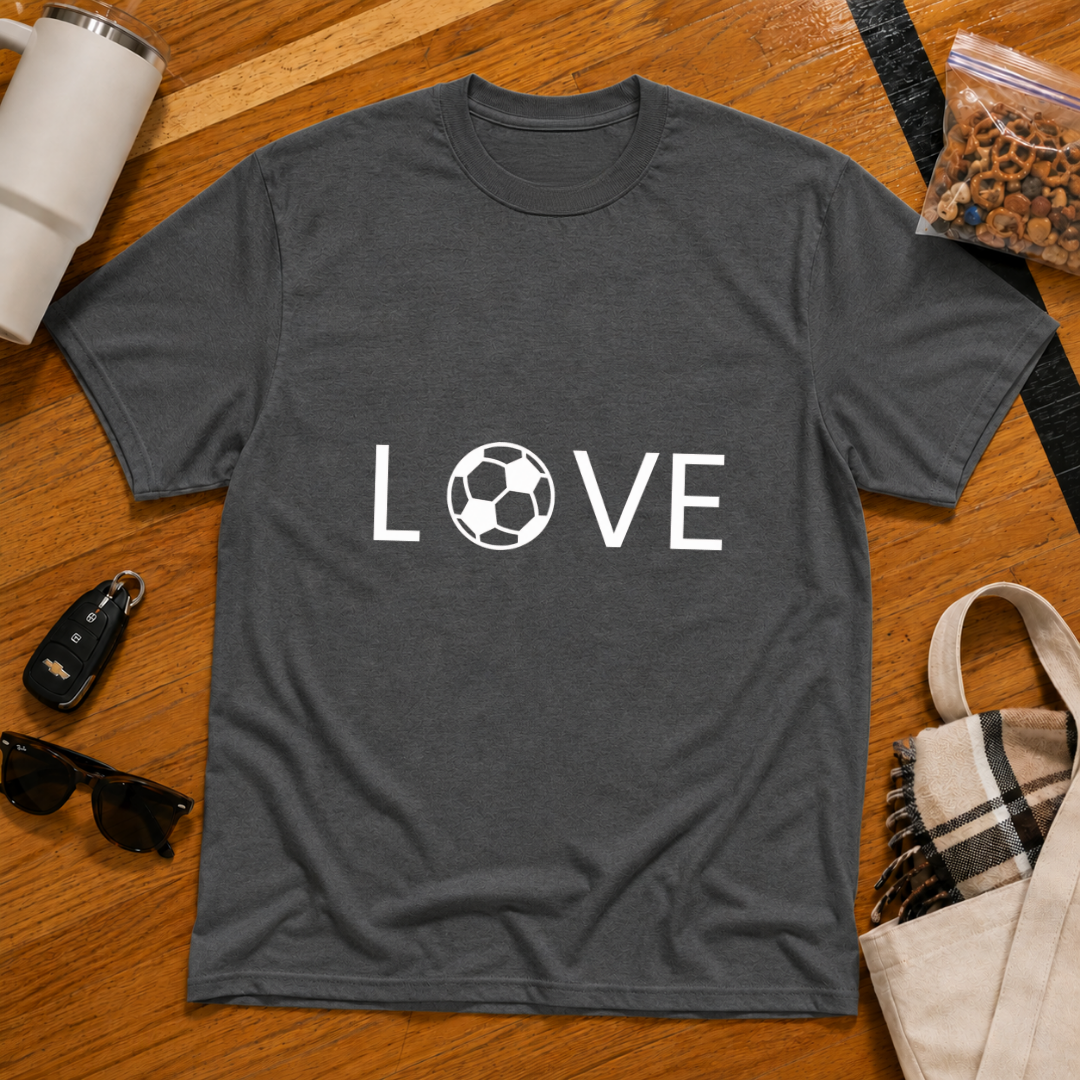 Love Soccer Flat Tee