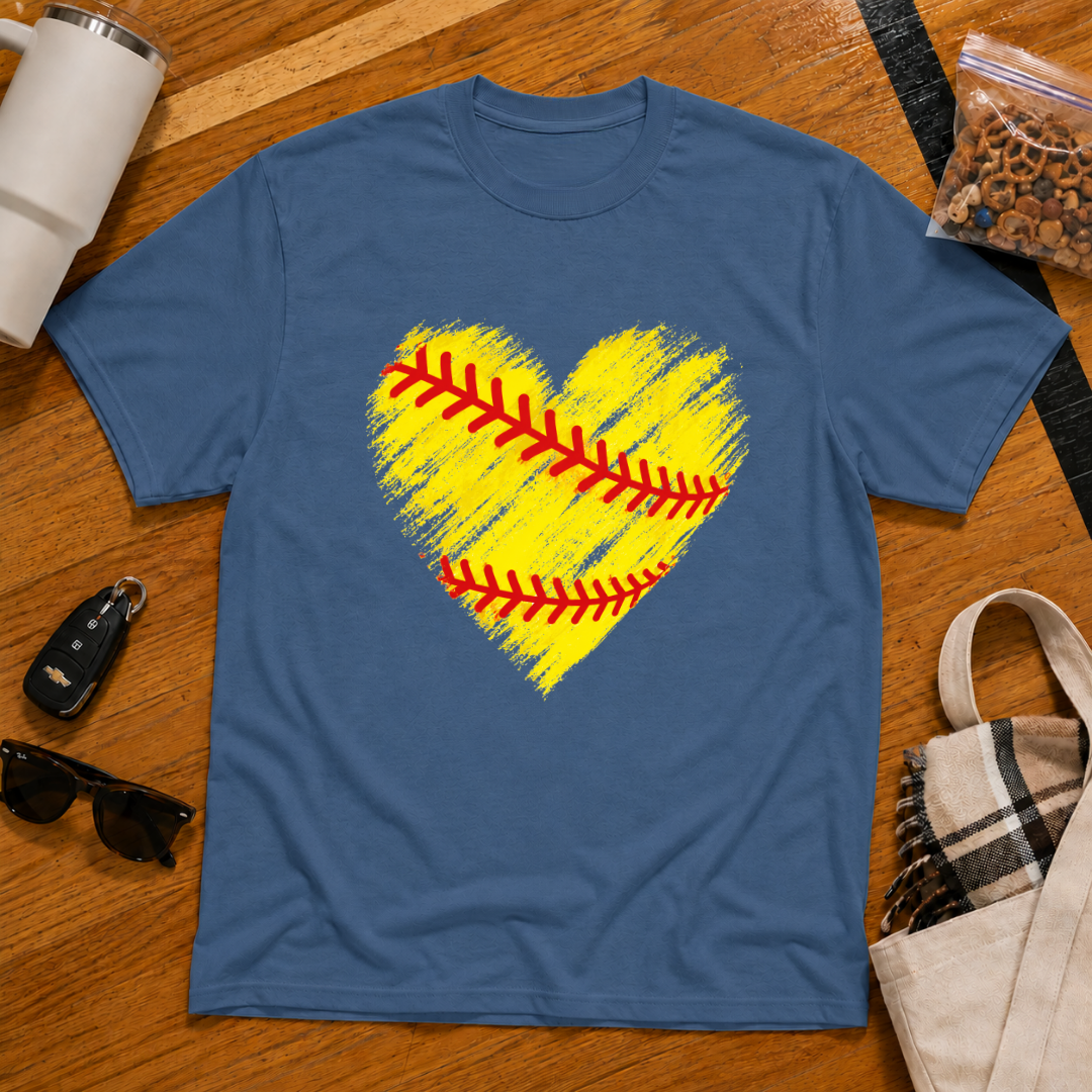 Softball Heart Tee