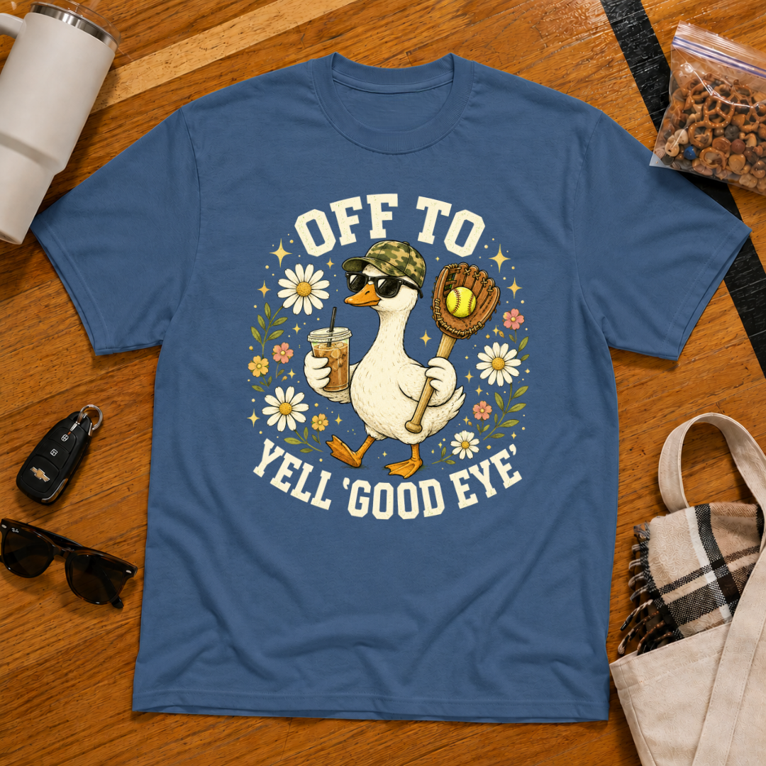 Off To Yell Good Eye Softball Tee