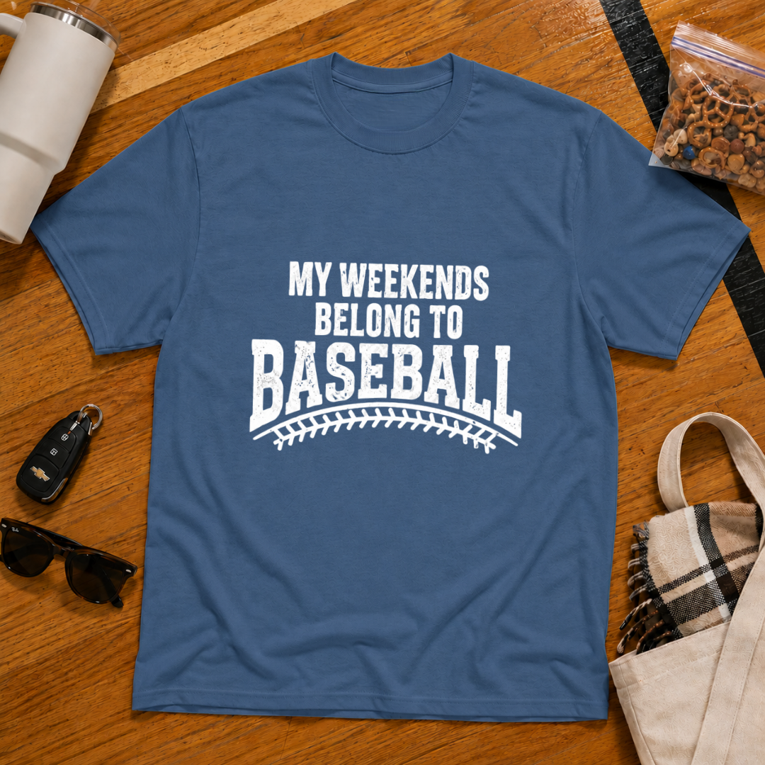 My Weekends Belong To Baseball Tee