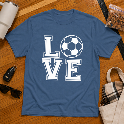 Love Soccer Stack Tee