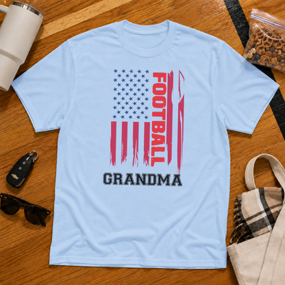 Football Grandma Flag Tee