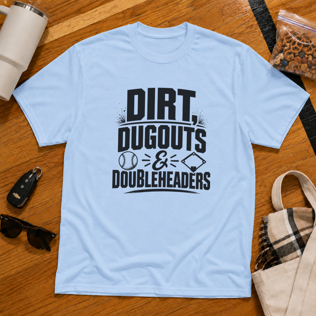 Dirt Dugouts and Doubleheaders Tee