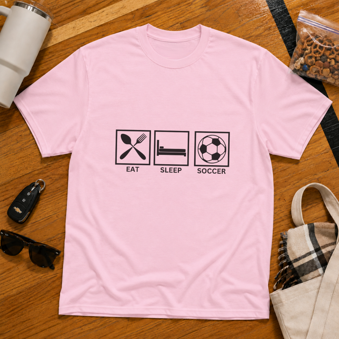 Eat Sleep Soccer Tee
