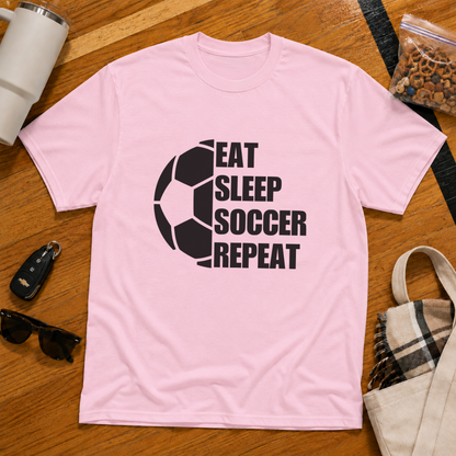Eat Sleep Soccer Repeat Tee