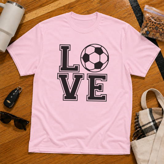 Love Soccer Stack Tee