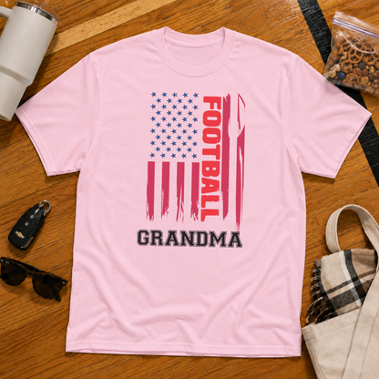 Football Grandma Flag Tee