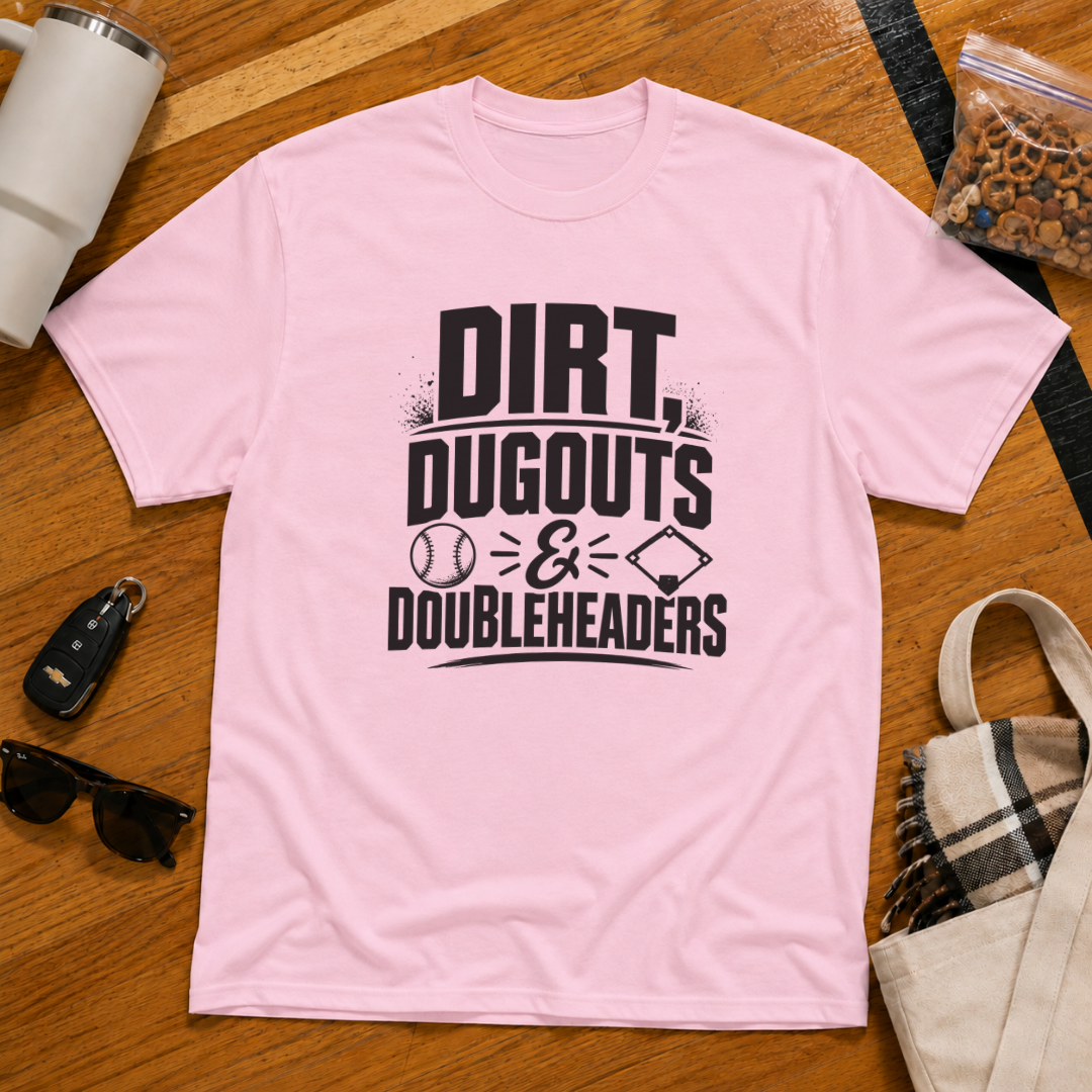 Dirt Dugouts and Doubleheaders Tee