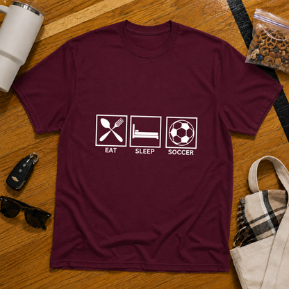 Eat Sleep Soccer Tee