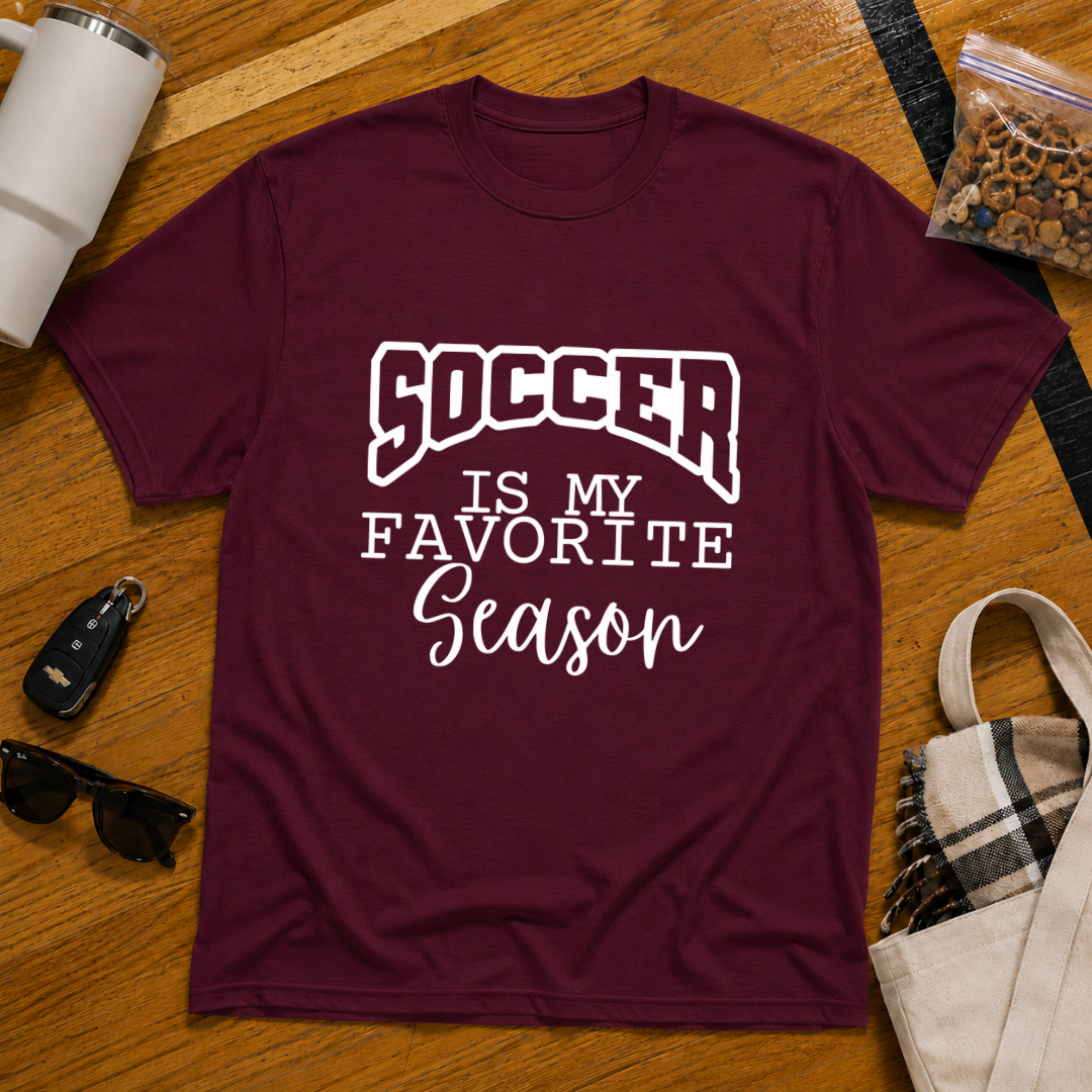 Soccer Is My Favorite Season Tee