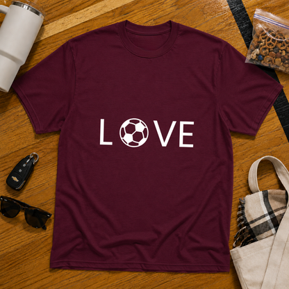 Love Soccer Flat Tee
