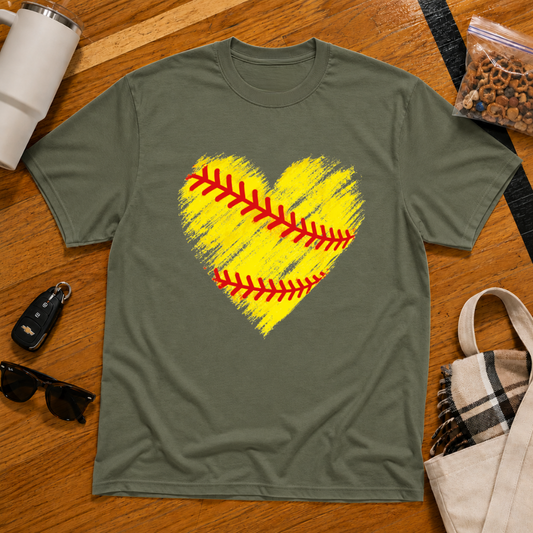 Softball Heart Tee