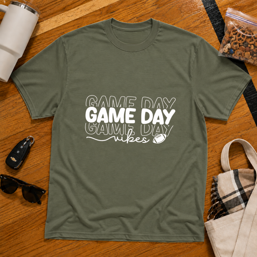 Gameday Vibes Football Tee